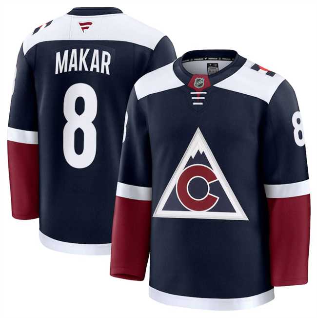 Men's Colorado Avalanche #8 Cale Makar Navy 2024-25 Alternate Stitched Jersey Dzhi,We sell and wholesale Men's Colorado Avalanche #8 Cale Makar Navy 2024-25 Alternate Stitched Jersey Dzhi on line form chian!